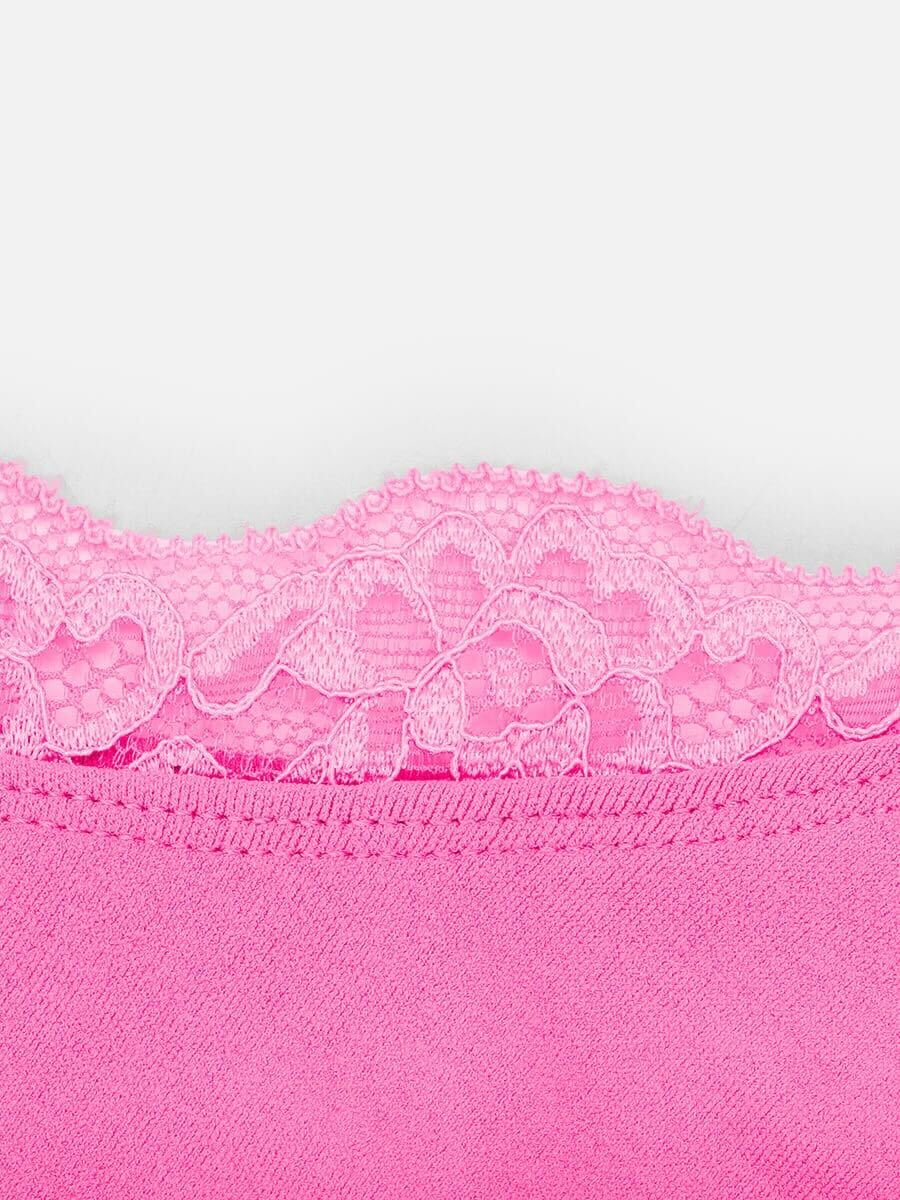 Seamless Scoop Smooth Back Fat Bralettes Bras - Rose Pink