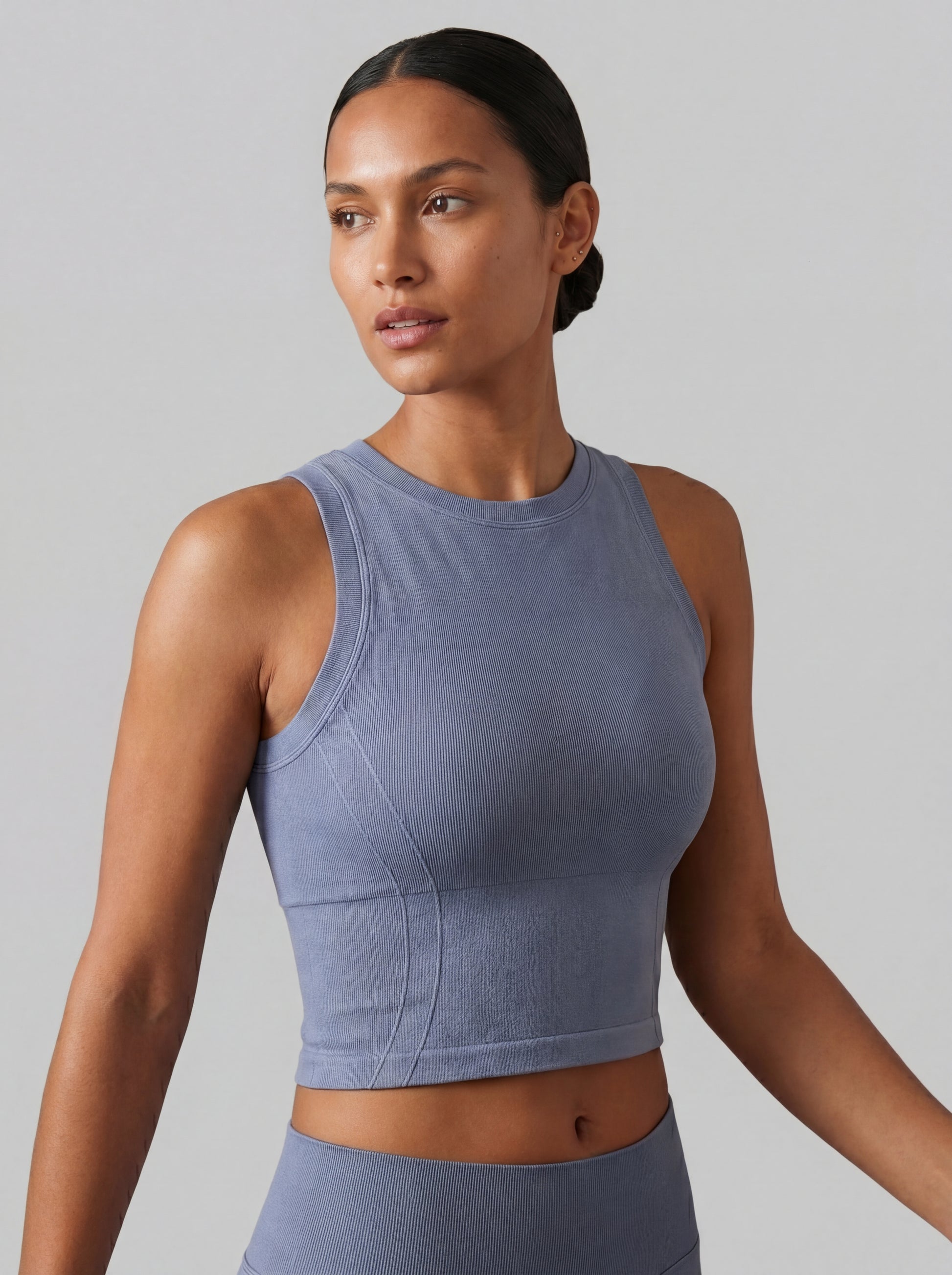 YAA Silhouette Top - Stone Blue