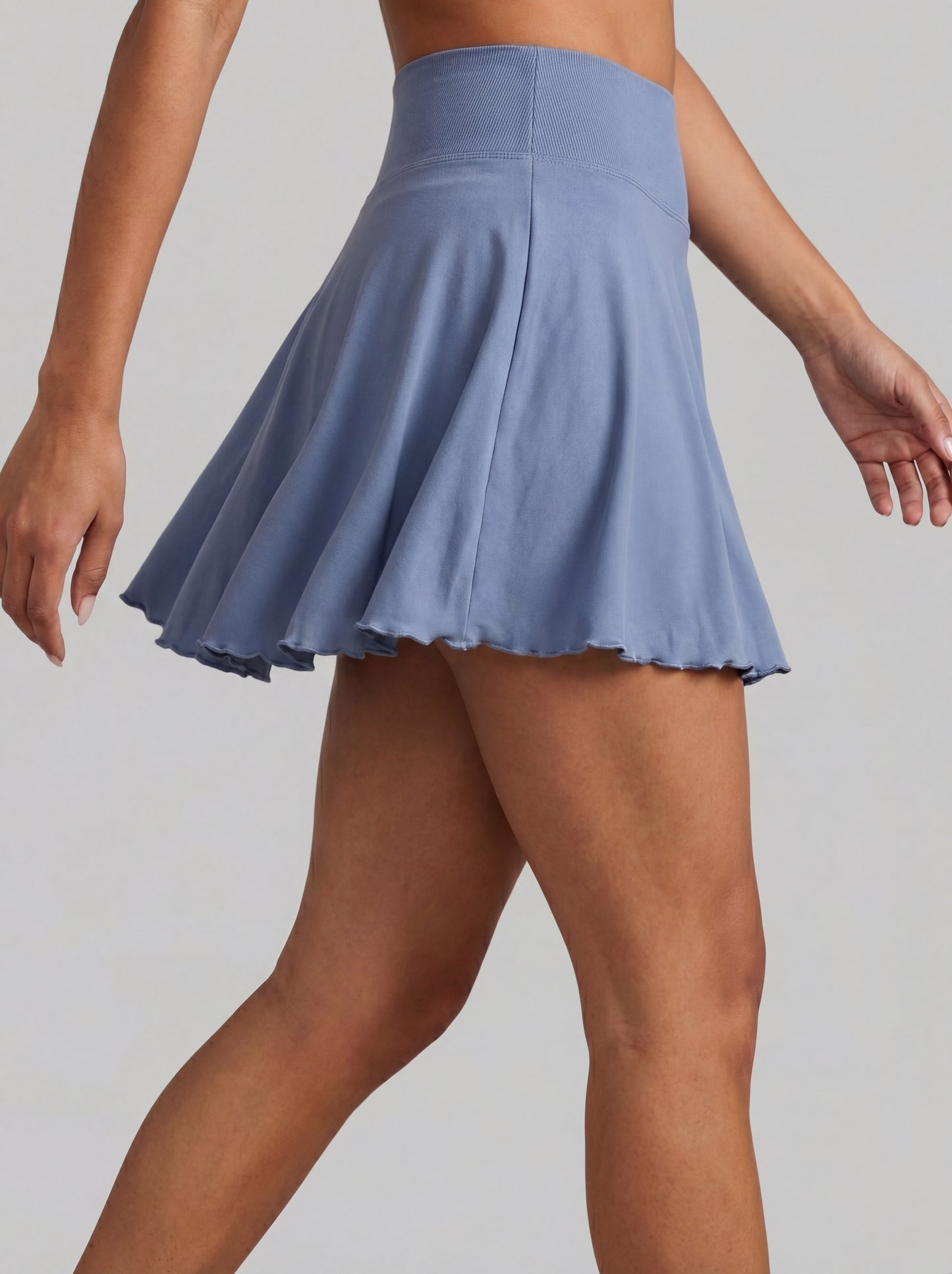 YAA Silhouette Skirt - Stone Blue